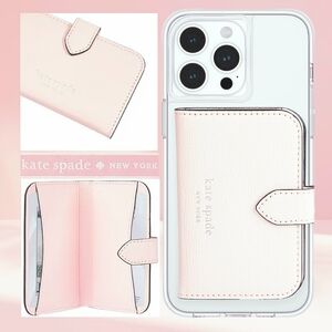 NWOT Kate Spade New York Morgan Magnetic Wallet MagSafe - Chalk Pink